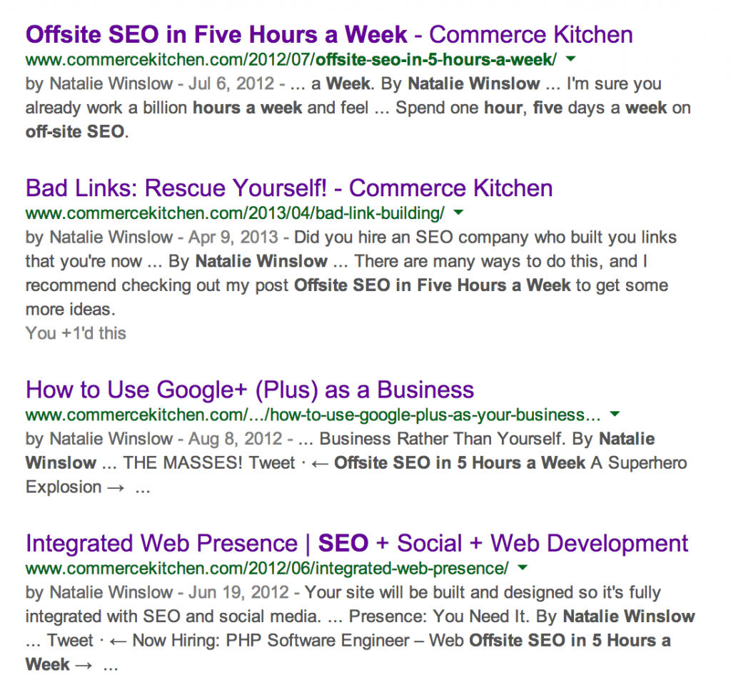 Authorship example