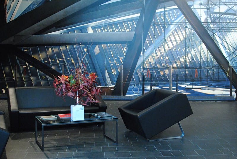 Inside of denver art museum